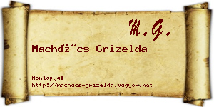 Machács Grizelda névjegykártya